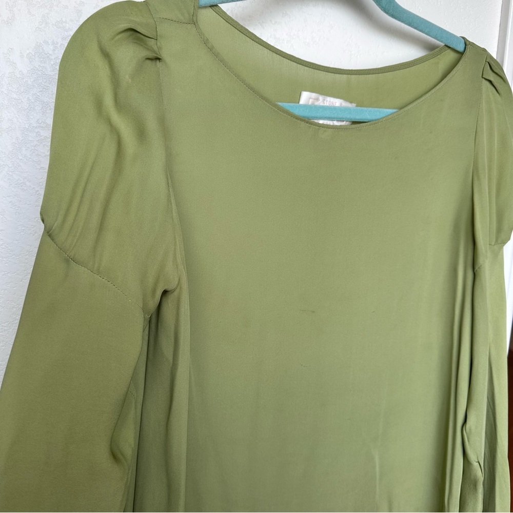 Stone Cold Fox Green long sleeve mini dress - Picture 4 of 5